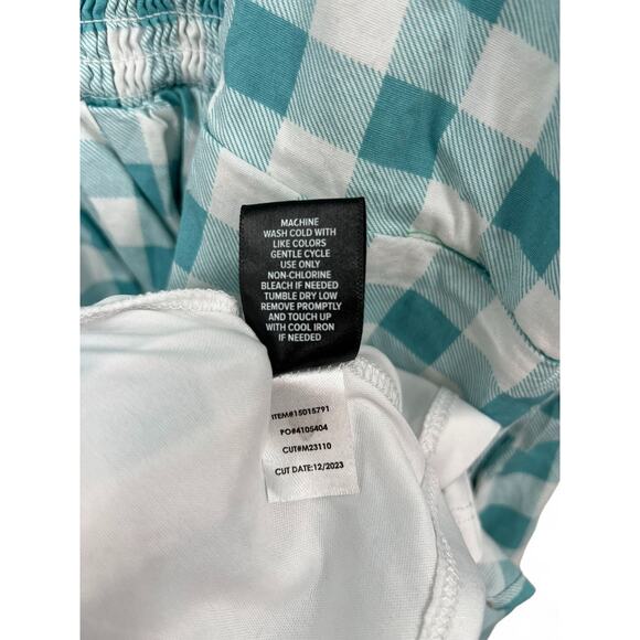 TORRID 2X  Midi Poplin Fit & Flare Dress Gingham Check Teal Sundress Sleeveless - Picture 7 of 8